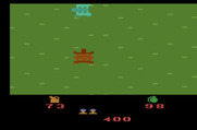 Ikari Warriors for Atari 2600 - Facing off against an enemy tank.