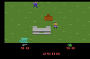 Ikari Warriors for Atari 2600 - Running to grab another tank.