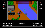 Ikari Warriors for IBM PC/Compatibles - Crossing the river can be dangerous...