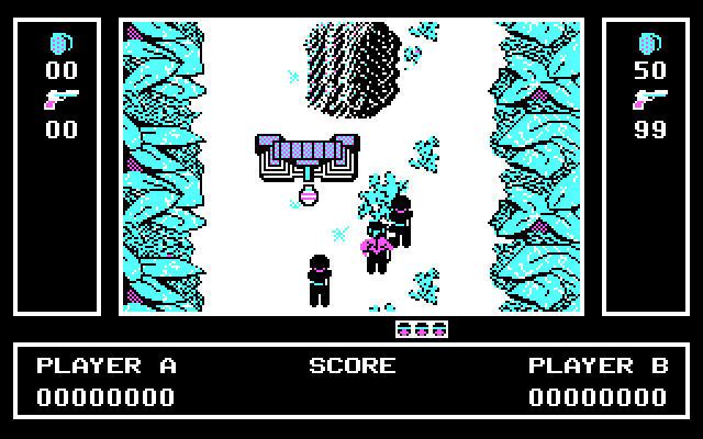 Ikari Warriors IBM PC/Compatibles Screenshot: Game start.