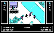 Ikari Warriors for IBM PC/Compatibles - This river can be difficult to cross.