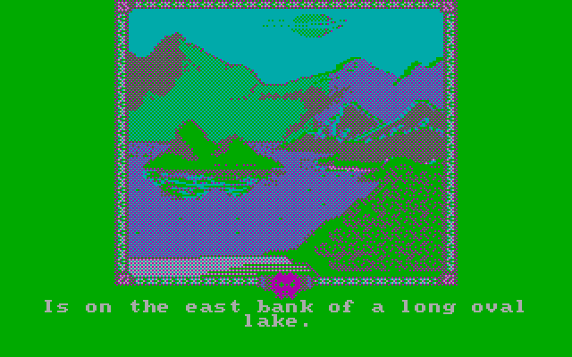 Shadows of Mordor, The IBM PC/Compatibles Screenshot: The game begins here.