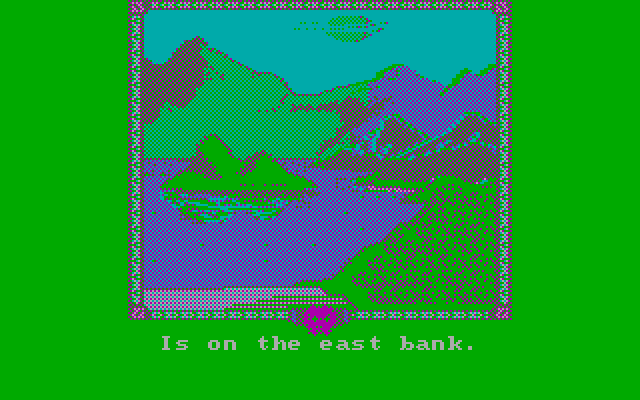 Shadows of Mordor, The IBM PC/Compatibles Screenshot: The east bank of a river.