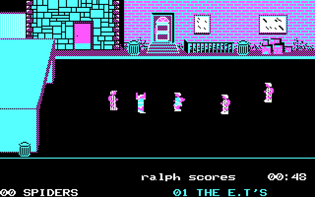 Street Sports Soccer IBM PC/Compatibles Screenshot: Ralph scores!