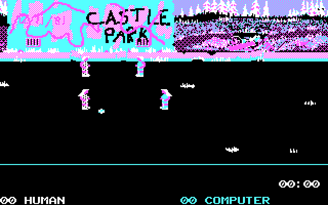 Street Sports Soccer IBM PC/Compatibles Screenshot: Beginning the game at the alternate field...