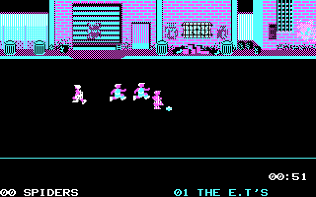 Street Sports Soccer IBM PC/Compatibles Screenshot: The game continues...