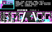 Street Sports Soccer for IBM PC/Compatibles - Choose a court and some players...