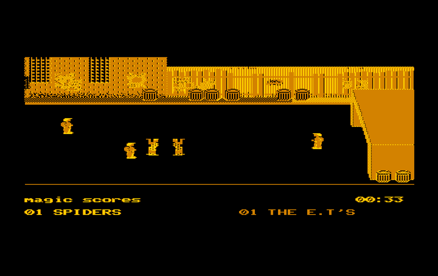 Street Sports Soccer IBM PC/Compatibles Screenshot: Magic scores!