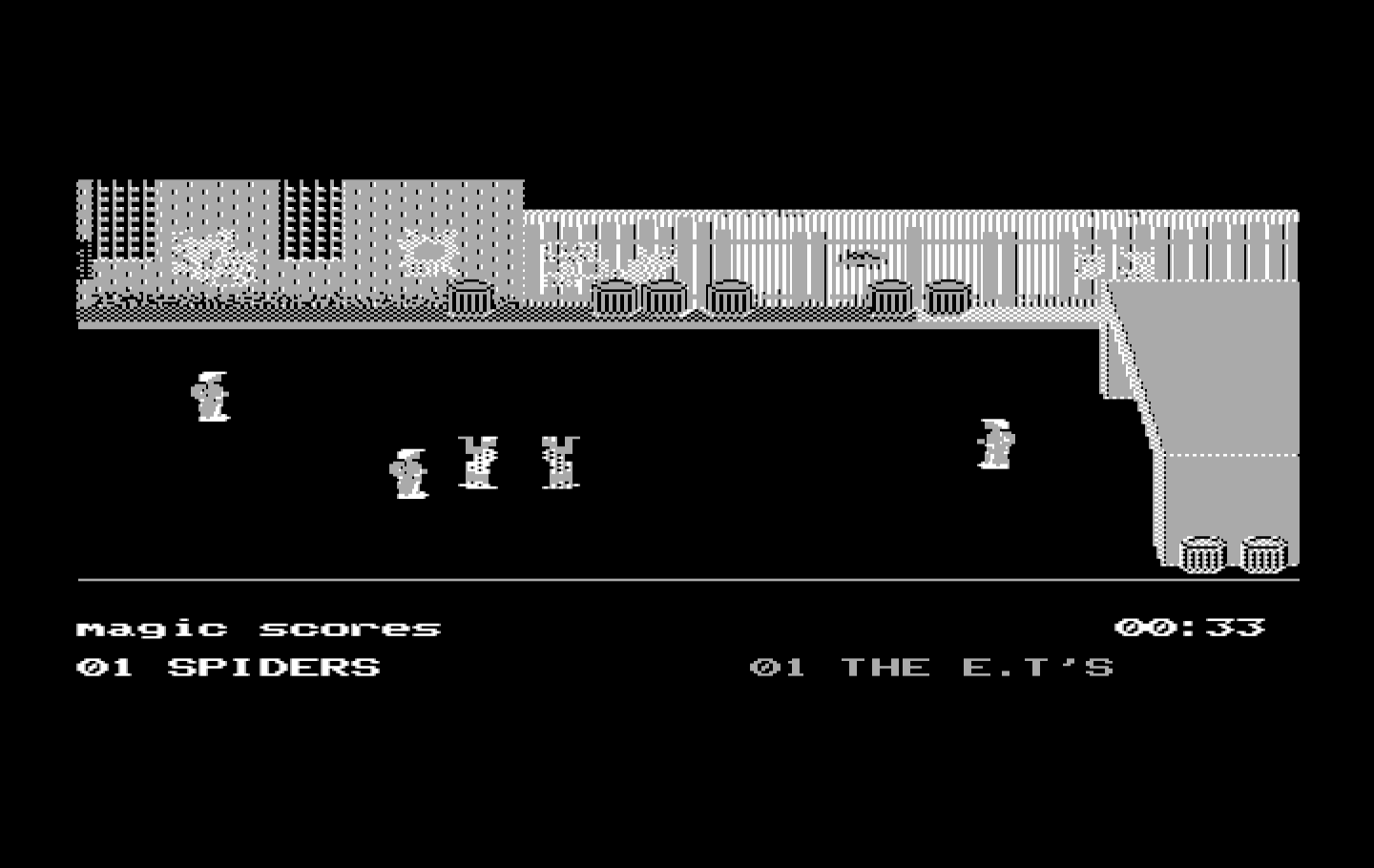 Street Sports Soccer IBM PC/Compatibles Screenshot: Magic scores!