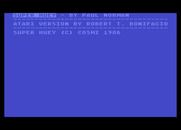 Super Huey UH-IX for Atari 8-bit - Credits screen.