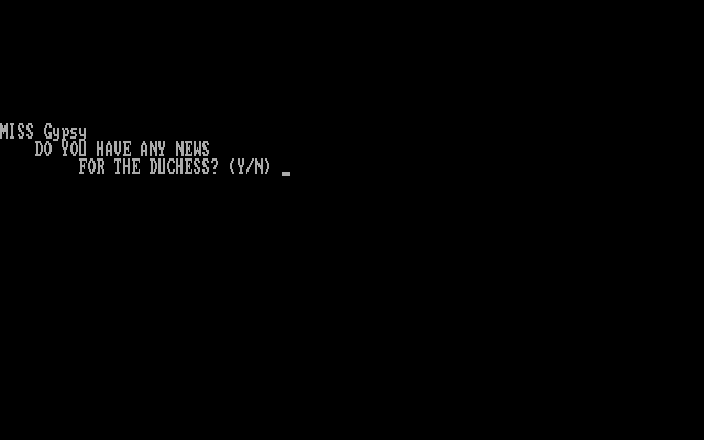 Pride and Prejudice IBM PC/Compatibles Screenshot: Do you have news to spread?