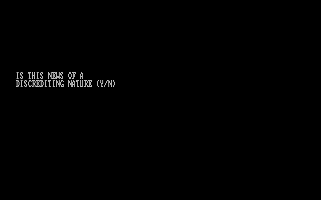 Pride and Prejudice IBM PC/Compatibles Screenshot: Is this news of a discrediting nature?