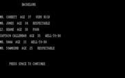 Pride and Prejudice for IBM PC/Compatibles - Here's some of the characters so far...