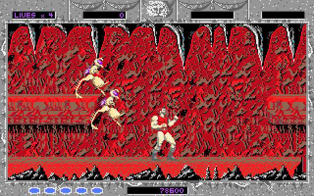 Altered Beast IBM PC/Compatibles Screenshot: Level three start.