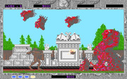 Altered Beast for IBM PC/Compatibles - The first end of level boss...
