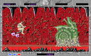 Altered Beast for IBM PC/Compatibles - The third boss; dodging attacks...