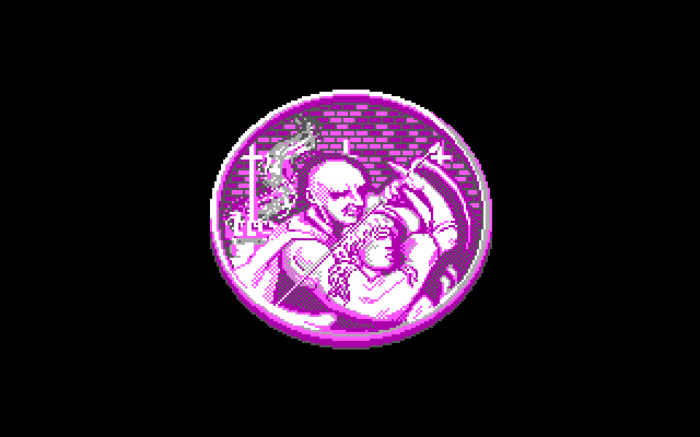 Altered Beast IBM PC/Compatibles Screenshot: A short cut scene prior to the start of the second level.