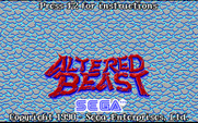 Altered Beast for IBM PC/Compatibles - Title screen 2.