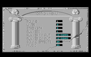 Altered Beast for IBM PC/Compatibles - Game options menu.