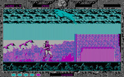 Altered Beast for IBM PC/Compatibles - Destroy the blue beasts as player one to eventually gain beast mode.