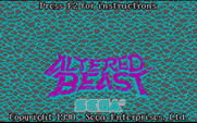 Altered Beast for IBM PC/Compatibles - Title screen 2.