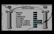 Altered Beast for IBM PC/Compatibles - Game options menu.