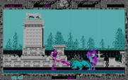 Altered Beast for IBM PC/Compatibles - Attack the red and blue beasts to improve your skills...