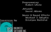 Altered Beast for IBM PC/Compatibles - Game credits.