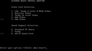 Altered Beast for IBM PC/Compatibles - Select your video and sound hardware.