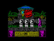 Altered Beast for ZX Spectrum - Poof! An enemy explodes...