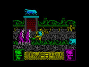 Altered Beast for ZX Spectrum - Kicking opponents...