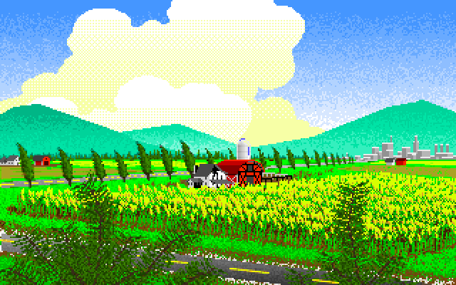 Bad Blood IBM PC/Compatibles Screenshot: Things look nice at first...