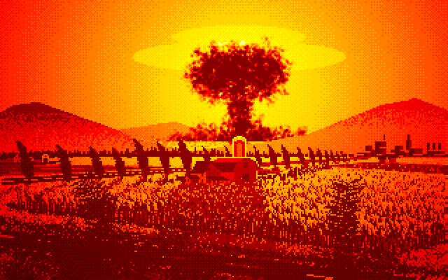 Bad Blood IBM PC/Compatibles Screenshot: This looks like bad news...