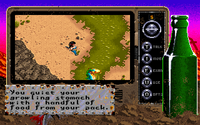 Bad Blood IBM PC/Compatibles Screenshot: I'm getting hungry...