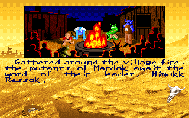 Bad Blood IBM PC/Compatibles Screenshot: Game start.