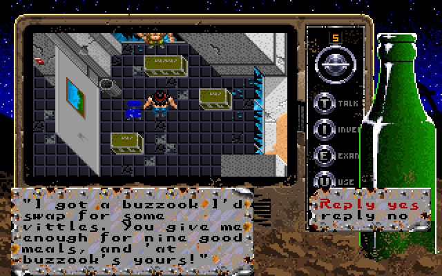Bad Blood IBM PC/Compatibles Screenshot: Care to make a trade?