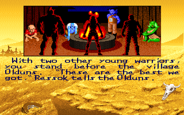 Bad Blood IBM PC/Compatibles Screenshot: Character selection.