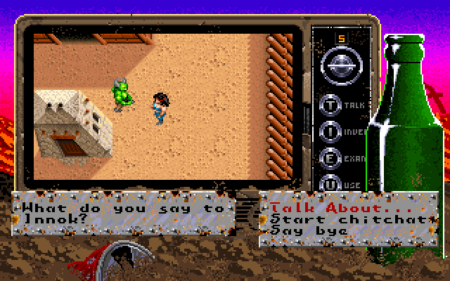 Bad Blood IBM PC/Compatibles Screenshot: You can talk with some other characters