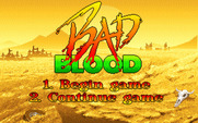 Bad Blood for IBM PC/Compatibles - Main menu.