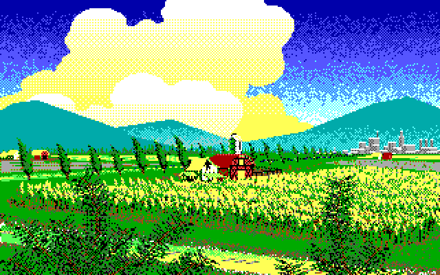 Bad Blood IBM PC/Compatibles Screenshot: Seems like a nice place at the moment...