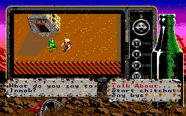 Bad Blood IBM PC/Compatibles Screenshot: You can talk with different characters.