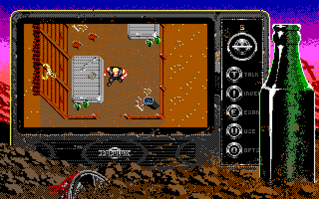 Bad Blood IBM PC/Compatibles Screenshot: The game begins here.