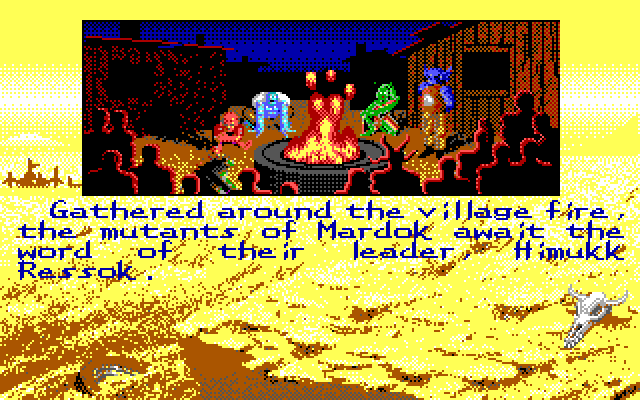 Bad Blood IBM PC/Compatibles Screenshot: Game start.