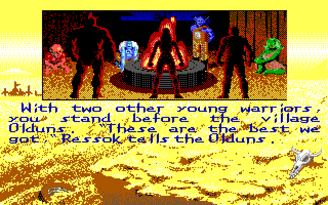 Bad Blood IBM PC/Compatibles Screenshot: Choosing a character.