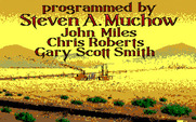 Bad Blood for IBM PC/Compatibles - Game credits; the farm is rebuilt in the background.