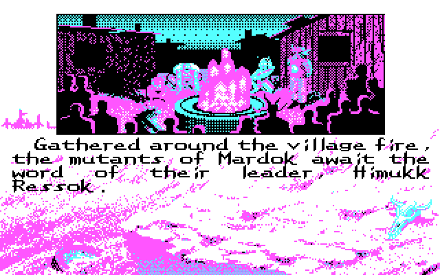 Bad Blood IBM PC/Compatibles Screenshot: Game start.