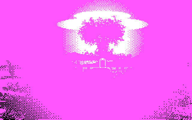 Bad Blood IBM PC/Compatibles Screenshot: A deadly explosion!