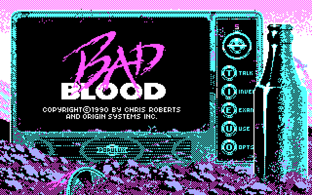 Bad Blood IBM PC/Compatibles Screenshot: Game loading, ready to begin?