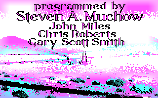 Bad Blood IBM PC/Compatibles Screenshot: Game credits; the farm is slowly rebuilt in the background.