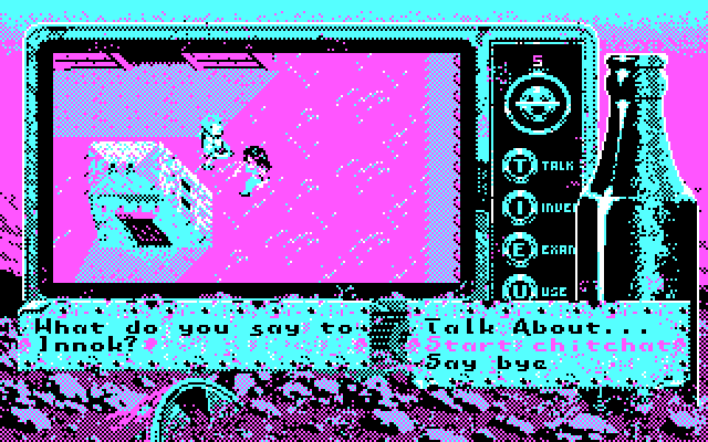 Bad Blood IBM PC/Compatibles Screenshot: You can chit chat with some of the characters...